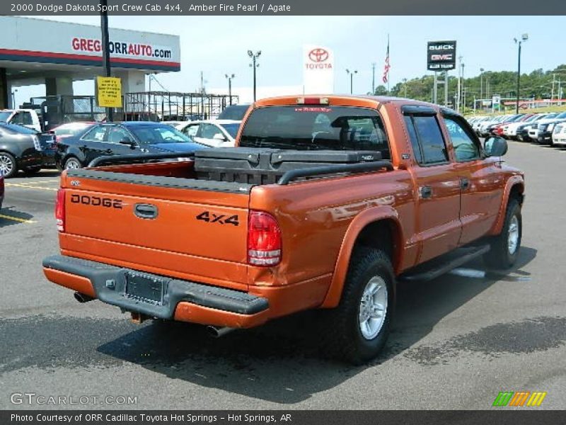 Amber Fire Pearl / Agate 2000 Dodge Dakota Sport Crew Cab 4x4