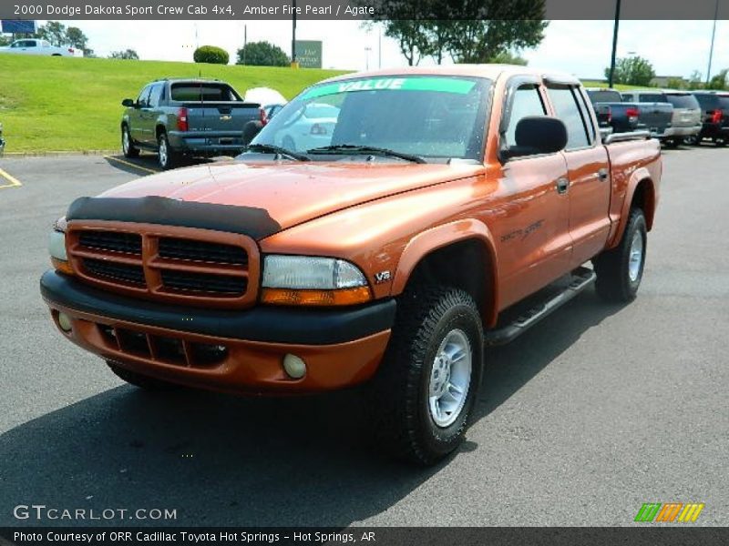 Amber Fire Pearl / Agate 2000 Dodge Dakota Sport Crew Cab 4x4
