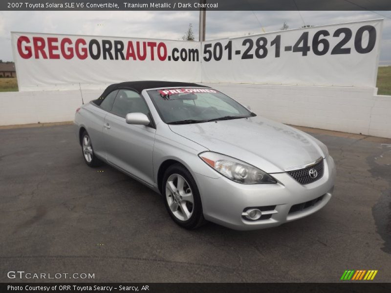 Titanium Metallic / Dark Charcoal 2007 Toyota Solara SLE V6 Convertible