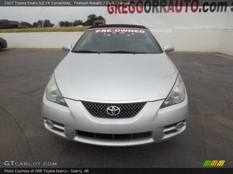 Titanium Metallic / Dark Charcoal 2007 Toyota Solara SLE V6 Convertible