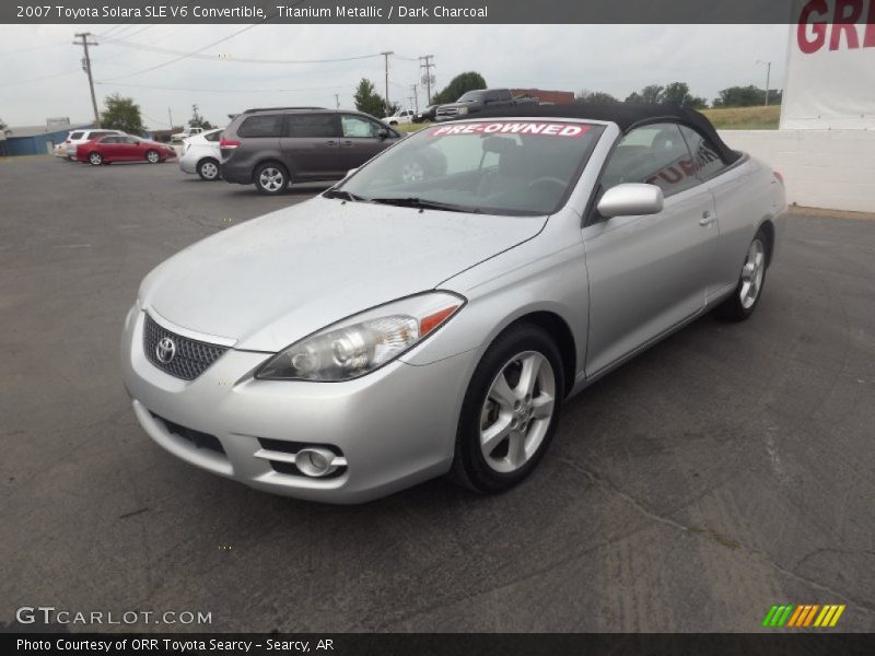 Titanium Metallic / Dark Charcoal 2007 Toyota Solara SLE V6 Convertible