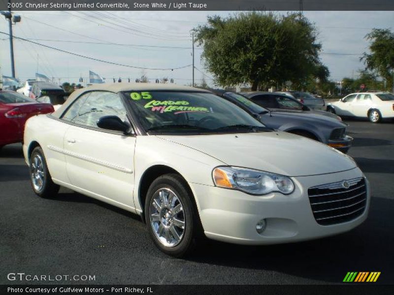 Stone White / Light Taupe 2005 Chrysler Sebring Limited Convertible
