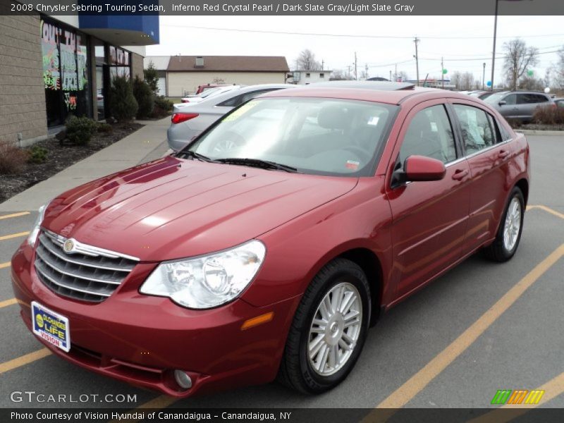 Inferno Red Crystal Pearl / Dark Slate Gray/Light Slate Gray 2008 Chrysler Sebring Touring Sedan