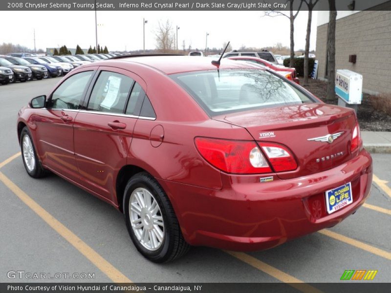 Inferno Red Crystal Pearl / Dark Slate Gray/Light Slate Gray 2008 Chrysler Sebring Touring Sedan