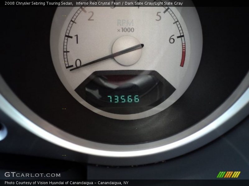 Inferno Red Crystal Pearl / Dark Slate Gray/Light Slate Gray 2008 Chrysler Sebring Touring Sedan