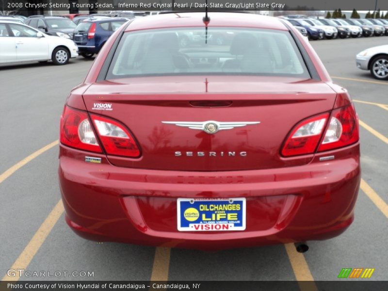 Inferno Red Crystal Pearl / Dark Slate Gray/Light Slate Gray 2008 Chrysler Sebring Touring Sedan
