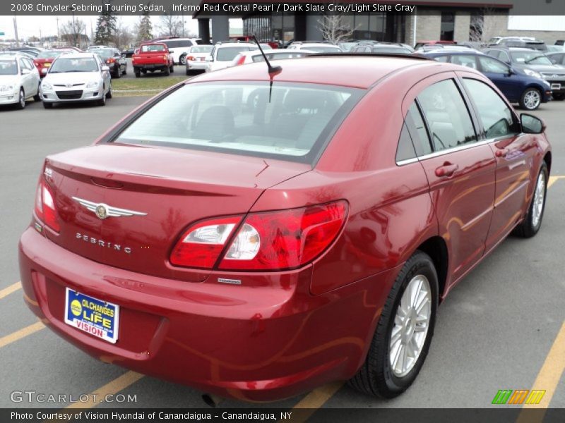 Inferno Red Crystal Pearl / Dark Slate Gray/Light Slate Gray 2008 Chrysler Sebring Touring Sedan
