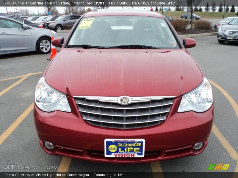 Inferno Red Crystal Pearl / Dark Slate Gray/Light Slate Gray 2008 Chrysler Sebring Touring Sedan