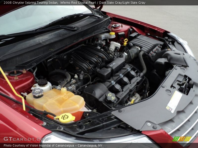 Inferno Red Crystal Pearl / Dark Slate Gray/Light Slate Gray 2008 Chrysler Sebring Touring Sedan