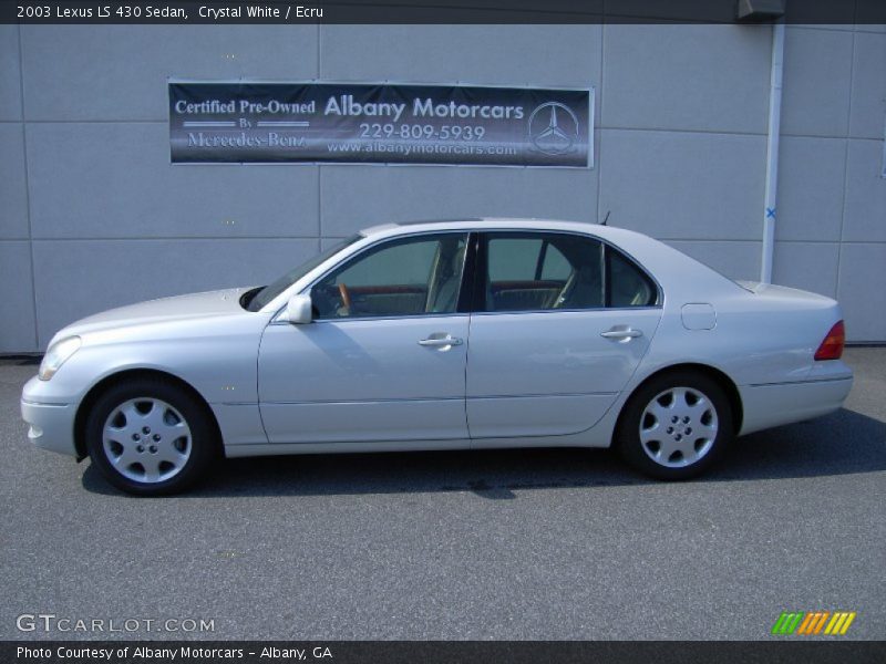 Crystal White / Ecru 2003 Lexus LS 430 Sedan