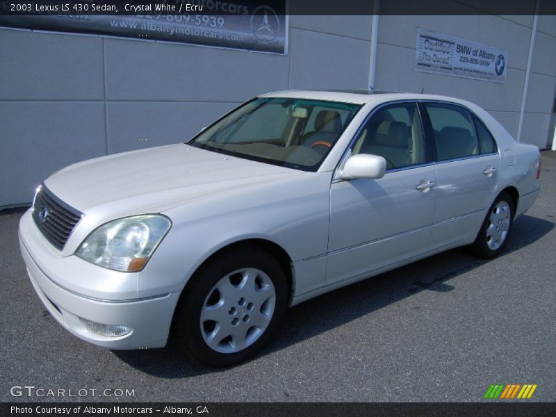 Crystal White / Ecru 2003 Lexus LS 430 Sedan