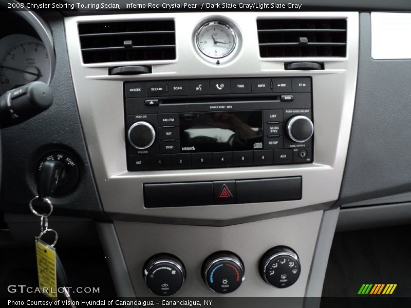 Inferno Red Crystal Pearl / Dark Slate Gray/Light Slate Gray 2008 Chrysler Sebring Touring Sedan