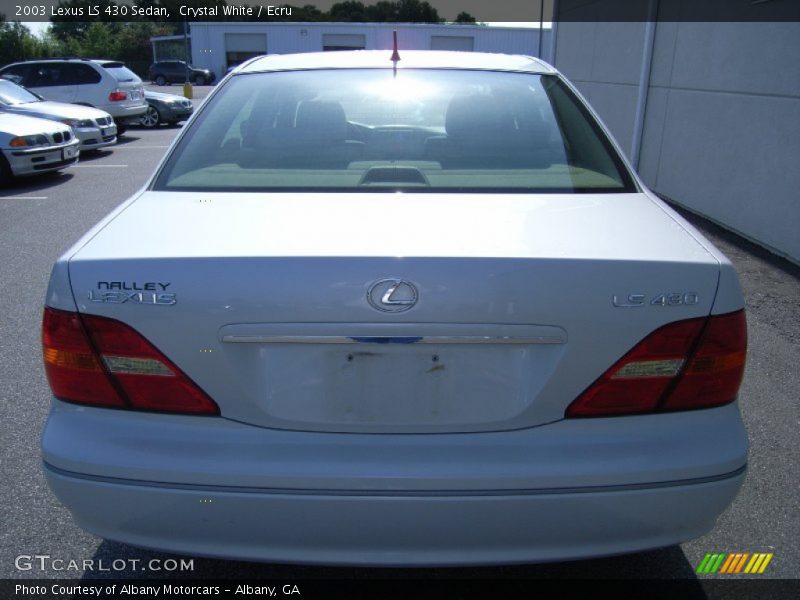 Crystal White / Ecru 2003 Lexus LS 430 Sedan