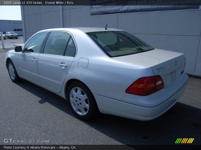 Crystal White / Ecru 2003 Lexus LS 430 Sedan