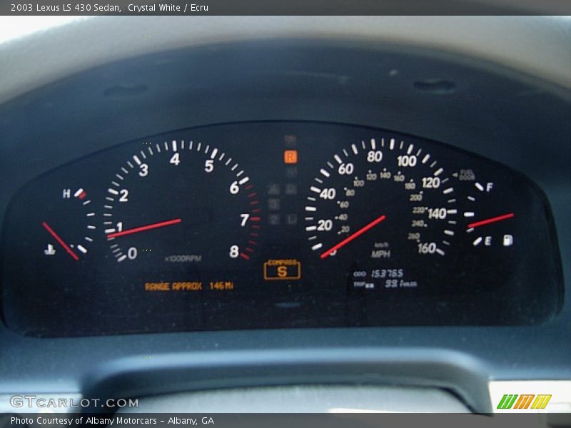 Crystal White / Ecru 2003 Lexus LS 430 Sedan