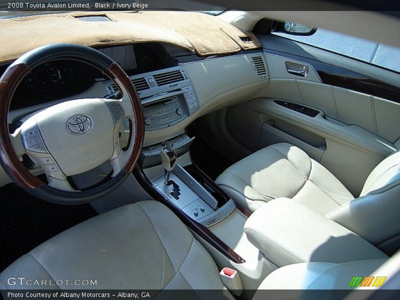 Black / Ivory Beige 2008 Toyota Avalon Limited