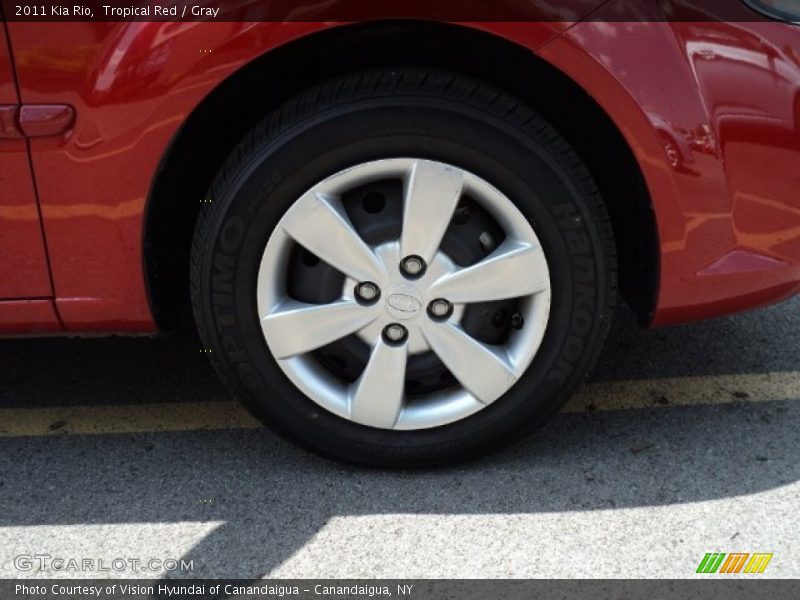 Tropical Red / Gray 2011 Kia Rio