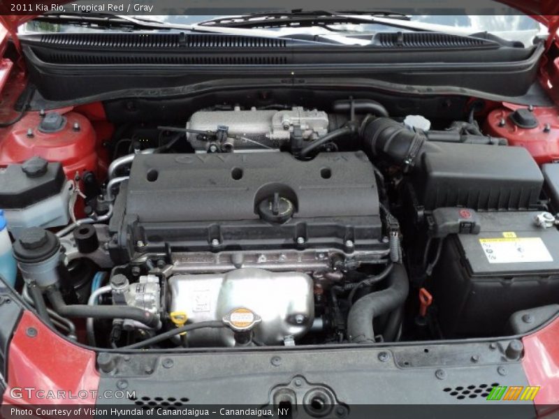 Tropical Red / Gray 2011 Kia Rio