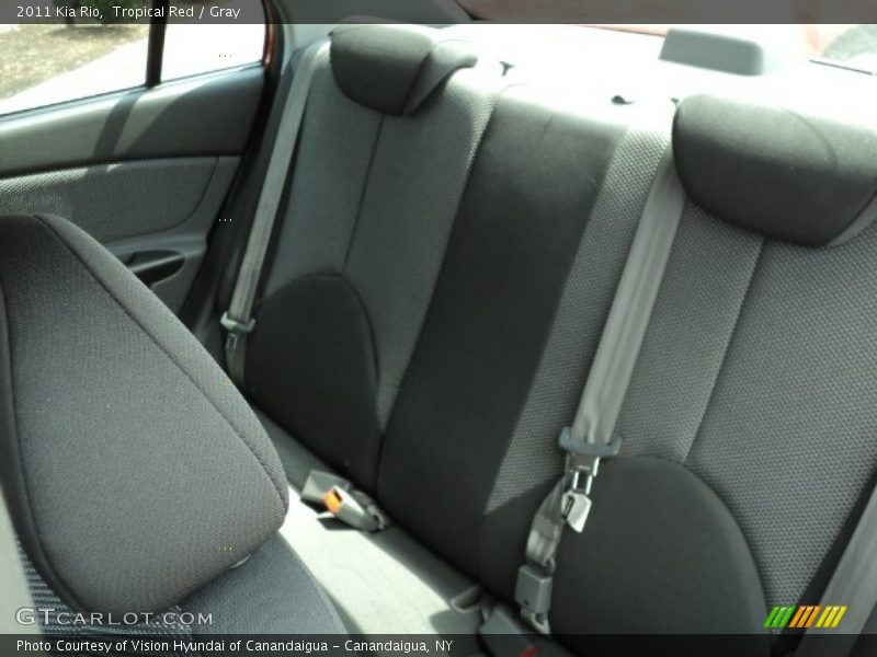 Tropical Red / Gray 2011 Kia Rio