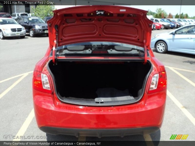 Tropical Red / Gray 2011 Kia Rio