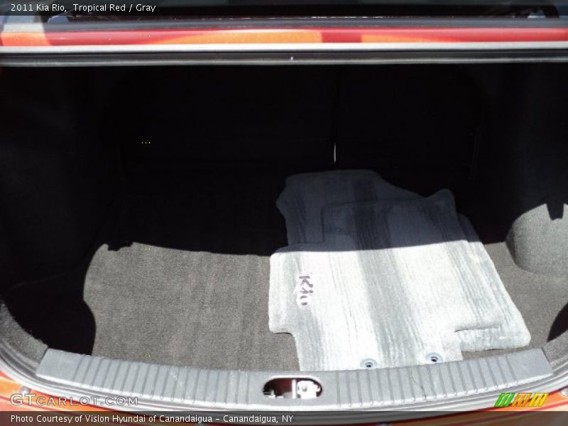 Tropical Red / Gray 2011 Kia Rio