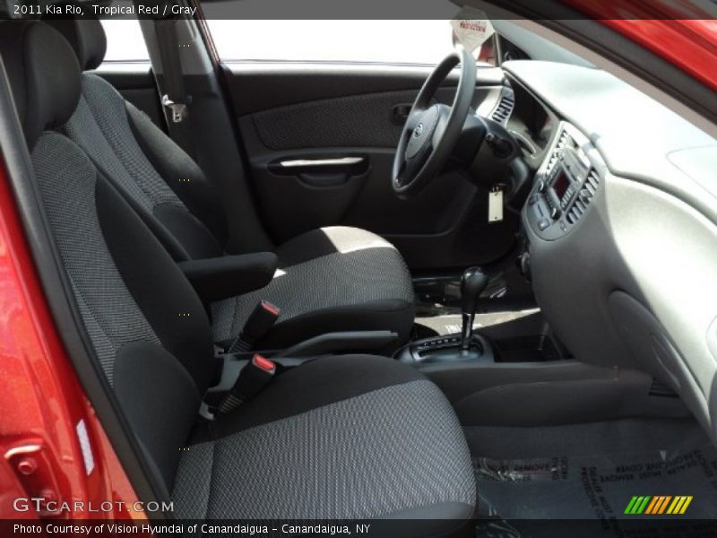 Tropical Red / Gray 2011 Kia Rio