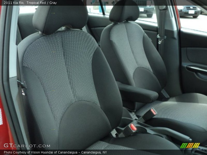 Tropical Red / Gray 2011 Kia Rio