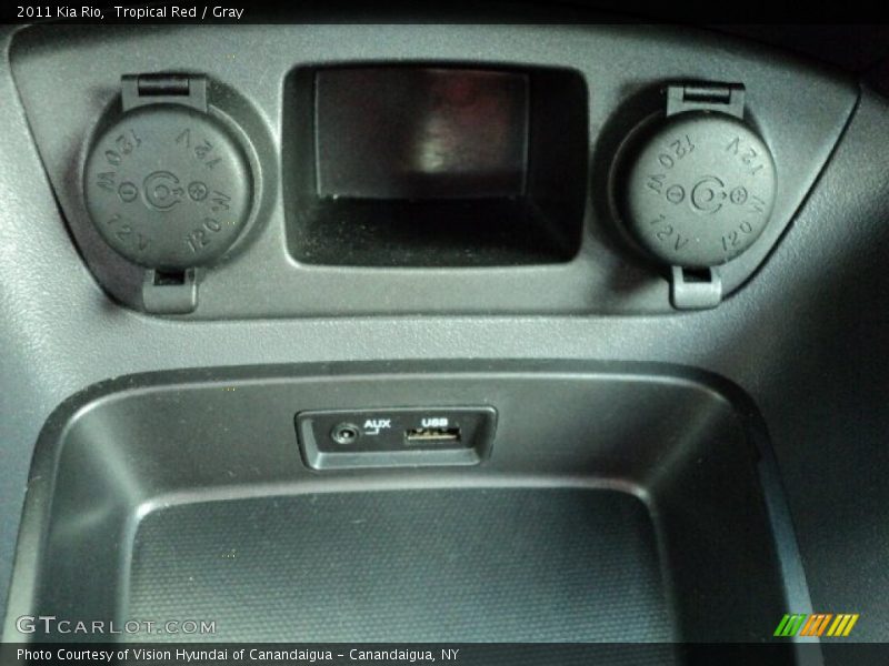 Tropical Red / Gray 2011 Kia Rio