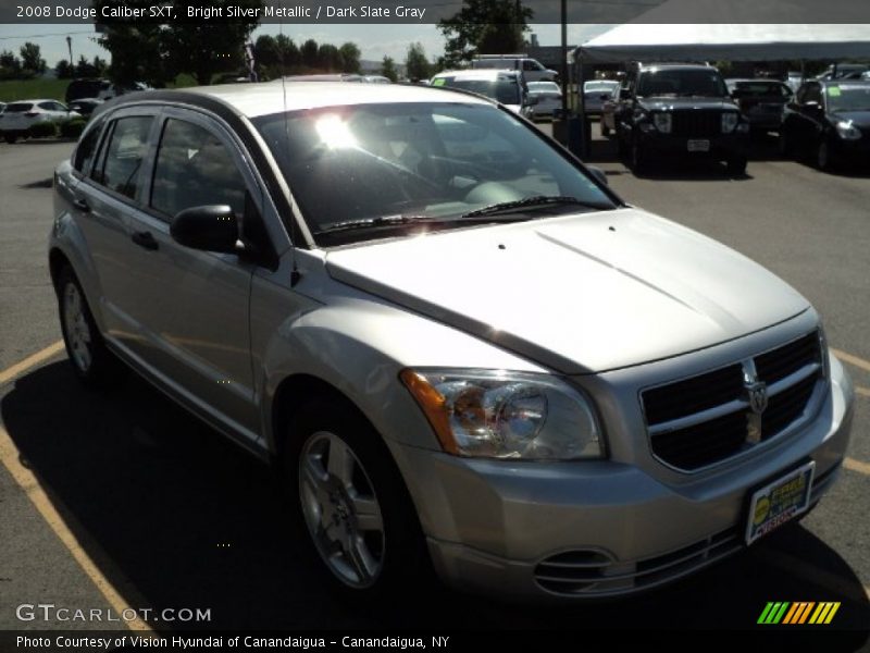 Bright Silver Metallic / Dark Slate Gray 2008 Dodge Caliber SXT