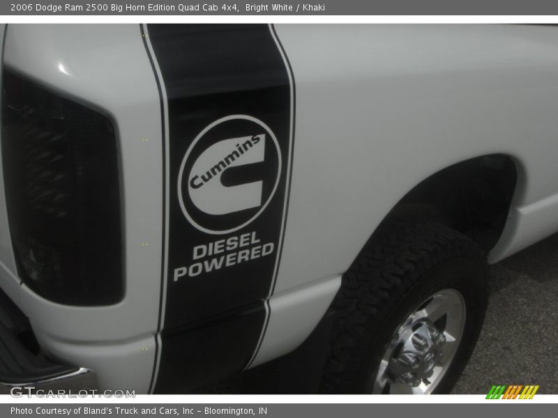 Bright White / Khaki 2006 Dodge Ram 2500 Big Horn Edition Quad Cab 4x4
