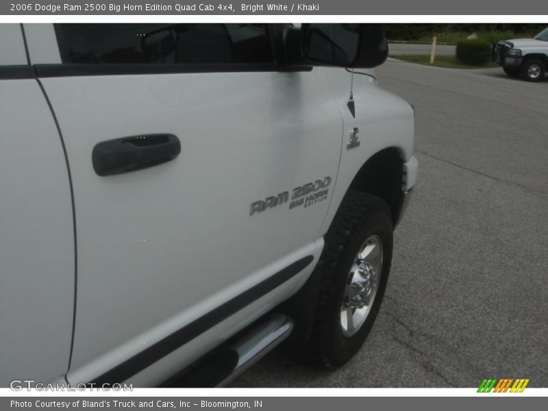 Bright White / Khaki 2006 Dodge Ram 2500 Big Horn Edition Quad Cab 4x4