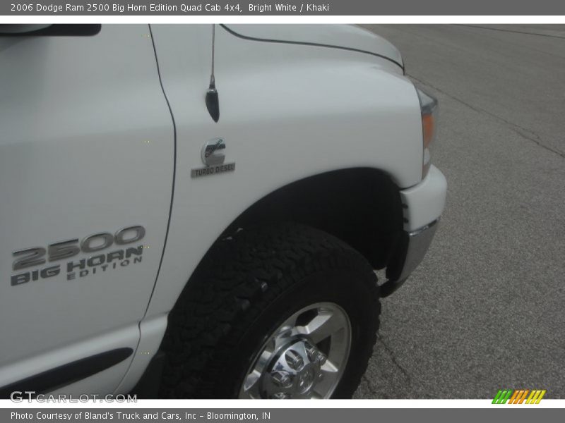 Bright White / Khaki 2006 Dodge Ram 2500 Big Horn Edition Quad Cab 4x4