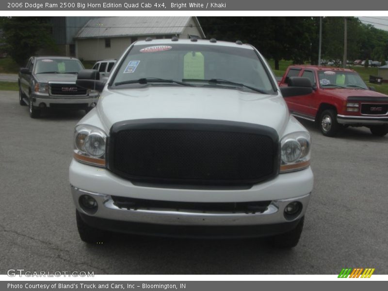 Bright White / Khaki 2006 Dodge Ram 2500 Big Horn Edition Quad Cab 4x4