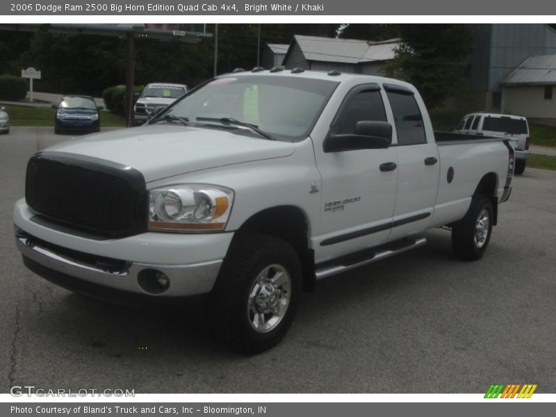 Bright White / Khaki 2006 Dodge Ram 2500 Big Horn Edition Quad Cab 4x4
