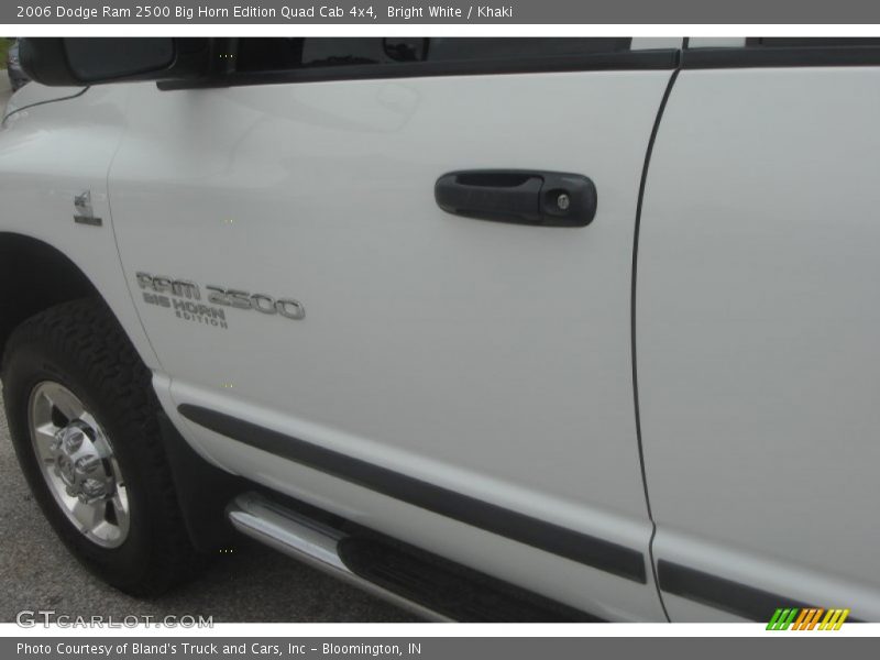 Bright White / Khaki 2006 Dodge Ram 2500 Big Horn Edition Quad Cab 4x4