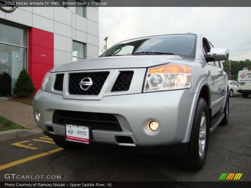 Brilliant Silver / Charcoal 2012 Nissan Armada SV 4WD