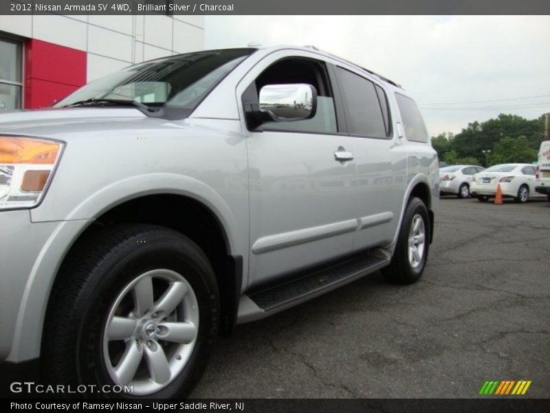Brilliant Silver / Charcoal 2012 Nissan Armada SV 4WD