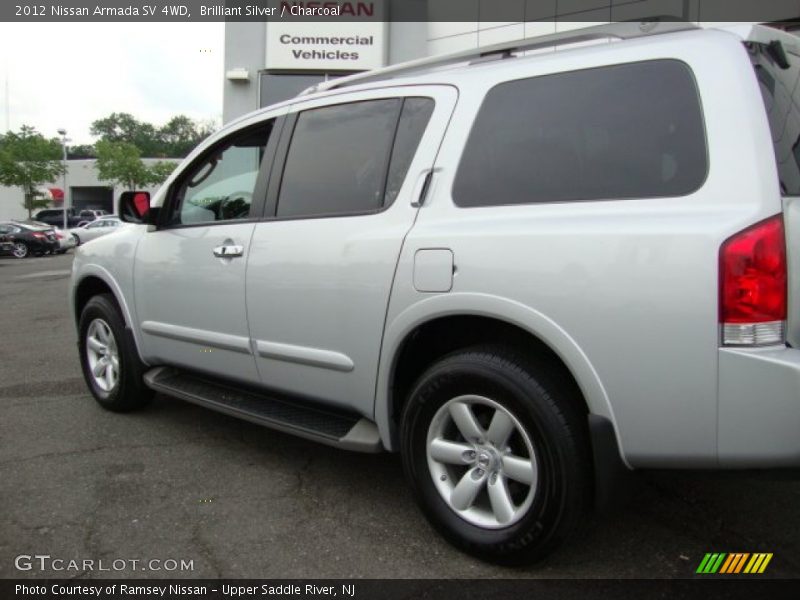 Brilliant Silver / Charcoal 2012 Nissan Armada SV 4WD