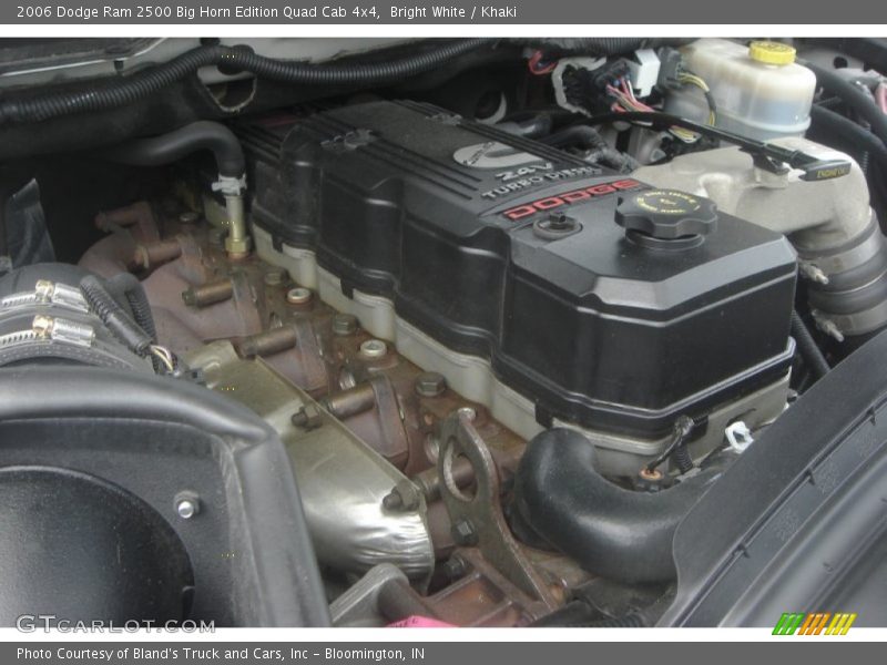 Bright White / Khaki 2006 Dodge Ram 2500 Big Horn Edition Quad Cab 4x4