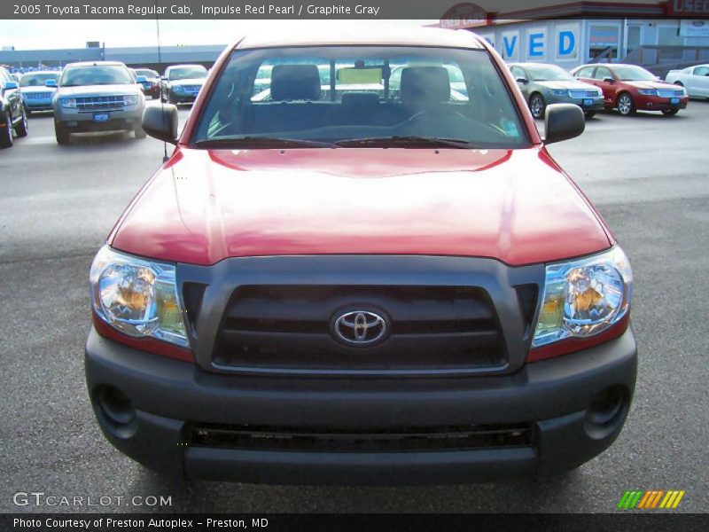 Impulse Red Pearl / Graphite Gray 2005 Toyota Tacoma Regular Cab