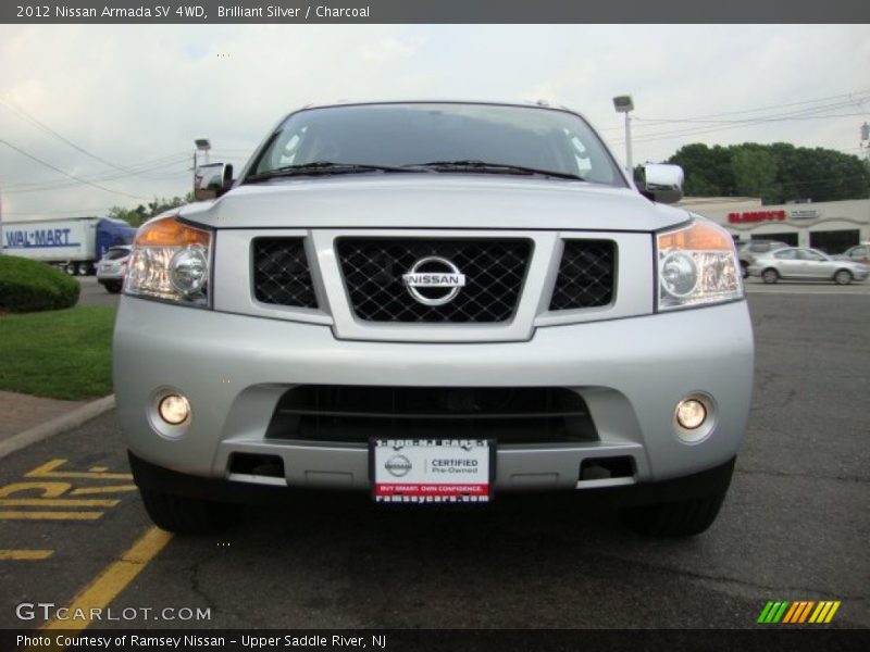 Brilliant Silver / Charcoal 2012 Nissan Armada SV 4WD