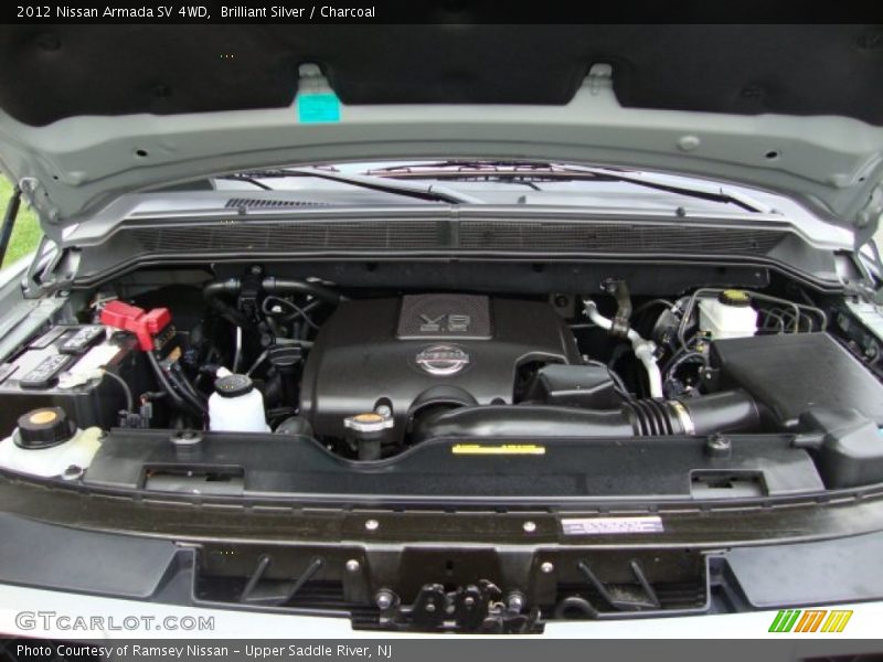  2012 Armada SV 4WD Engine - 5.6 Liter DOHC 32-Valve CVTCS V8