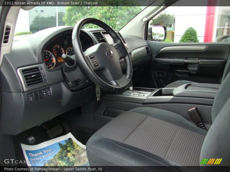  2012 Armada SV 4WD Charcoal Interior
