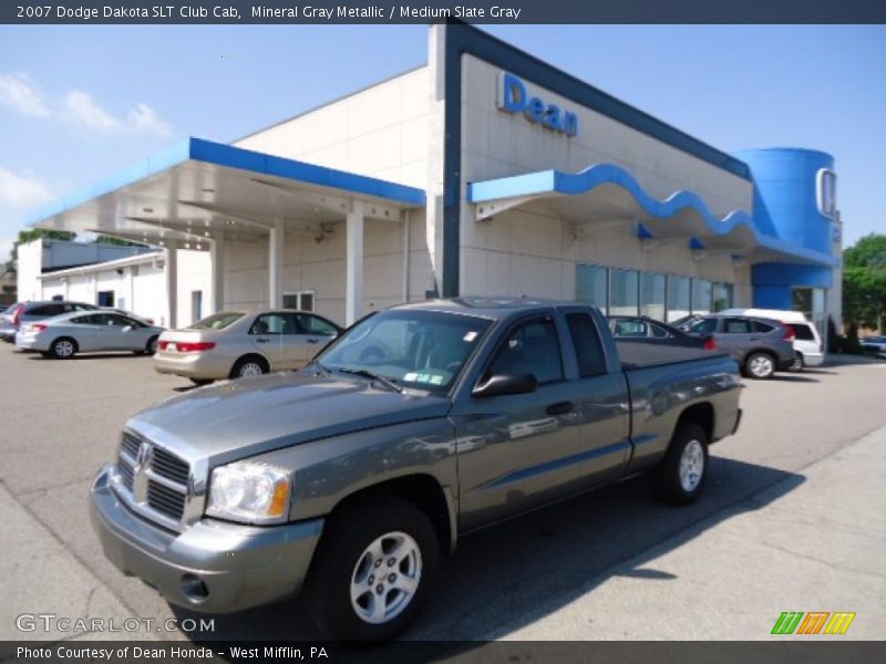 Mineral Gray Metallic / Medium Slate Gray 2007 Dodge Dakota SLT Club Cab