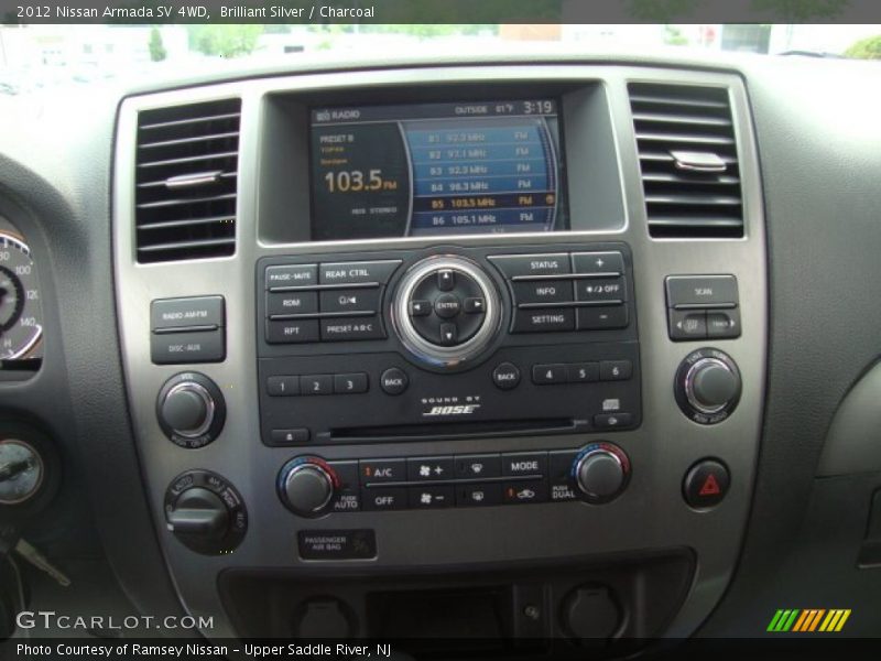 Controls of 2012 Armada SV 4WD