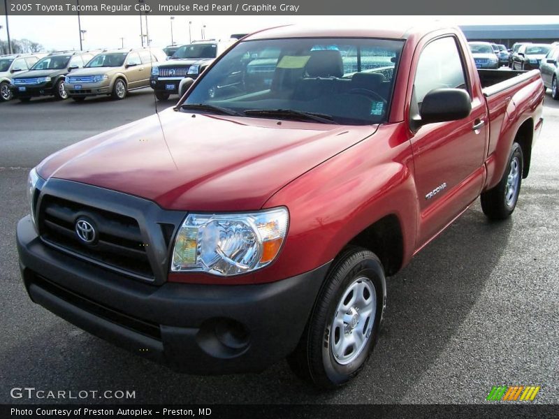 Impulse Red Pearl / Graphite Gray 2005 Toyota Tacoma Regular Cab