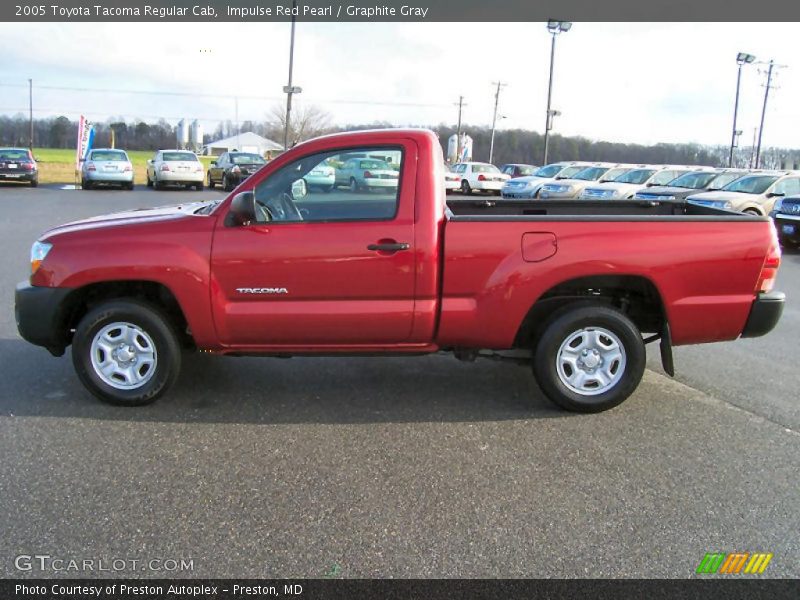 Impulse Red Pearl / Graphite Gray 2005 Toyota Tacoma Regular Cab