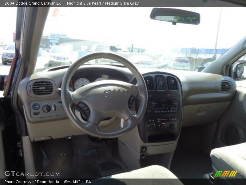 Midnight Blue Pearl / Medium Slate Gray 2004 Dodge Grand Caravan SXT