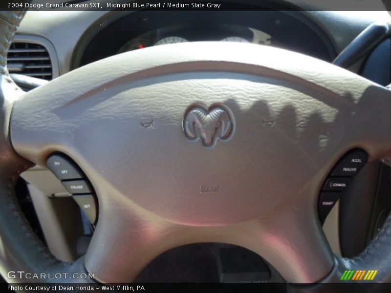 Midnight Blue Pearl / Medium Slate Gray 2004 Dodge Grand Caravan SXT