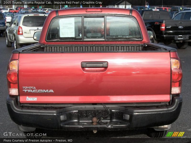 Impulse Red Pearl / Graphite Gray 2005 Toyota Tacoma Regular Cab